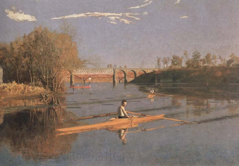 Thomas Eakins max schmitt in a single scull